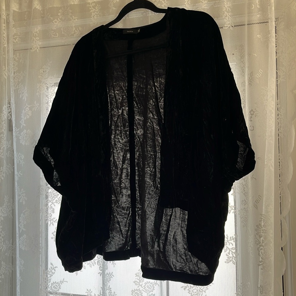 Velvet Kimono Shrug